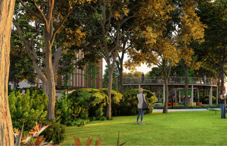 Landscaping at Nestcon Meluha, one of the luxury gated communities in Shamirpet