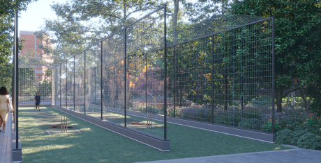 Cricket nets at Nestcon Meluha, one of the luxury villas in Shamirpet 