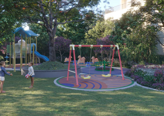 Childrens park at Nestcon Meluha, one of the luxury villas in Shamirpet